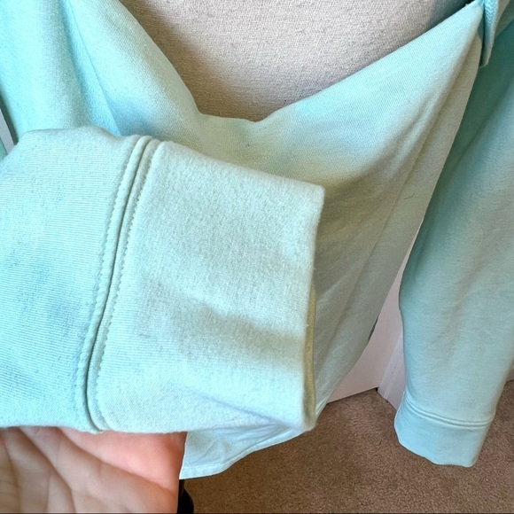 UNDER ARMOUR Mint Green Open Back Featherweight Hoodie Fleece—SZ. Small - Picture 13 of 15